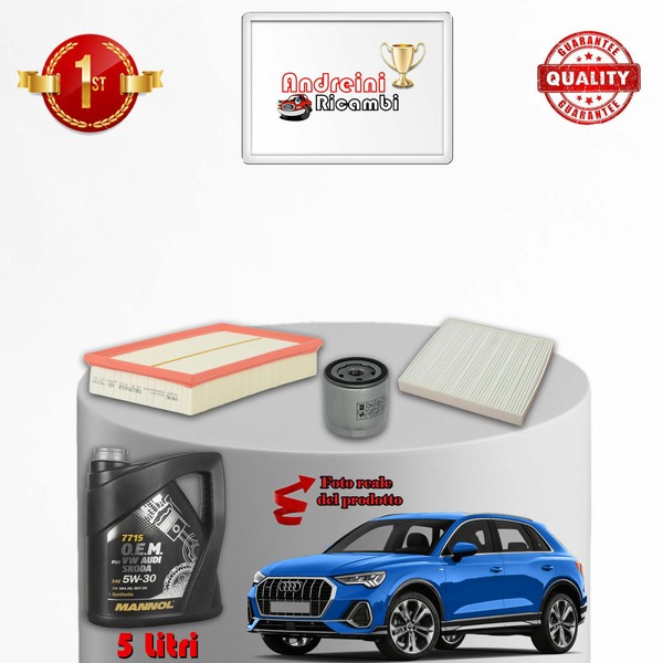 Kit Wartung 3 Filter Und ÖL Audi Q3 F3 35 Tfsi 110KW 150CV Ab 2018-image