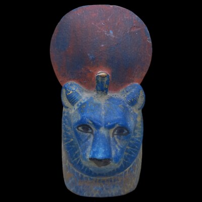 RARE ANCIENT EGYPTIAN PHARAONIC ANTIQUE HEAD OF SEKHMET GOD STATUE BC