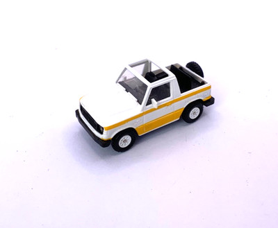 Rietze 1/87 H0 Modell - Mitsubishi Pajero weiß Verdeck offen Cabrio Geländewagen