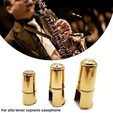 Élégante housse en laiton plaqué or pour votre saxophone alto soprano ou tén