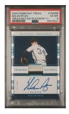 2020 Panini National Treasures Nolan Ryan Treasured Material  Patch Auto 1/1 PSA