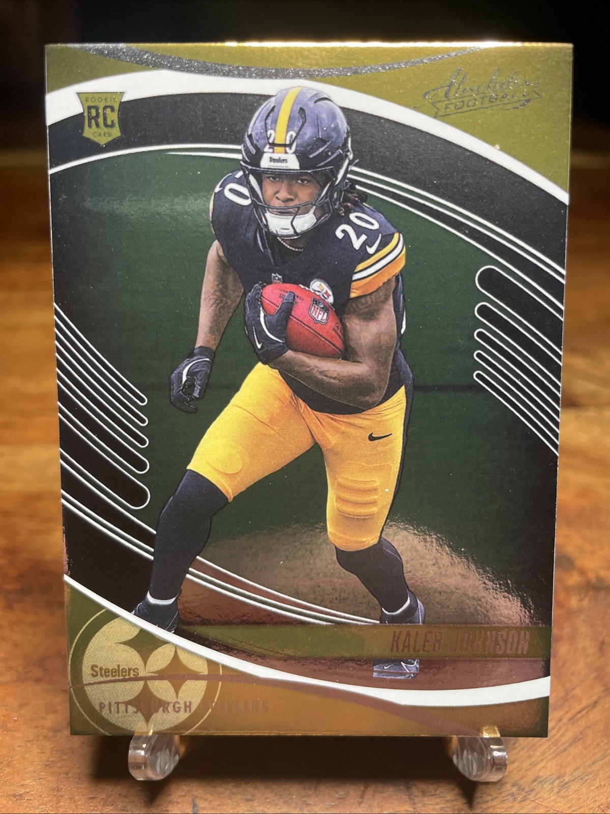 2025 Panini Absolute Kaleb Johnson ROOKIE CARD #148 Pittsburgh Steelers (RC)