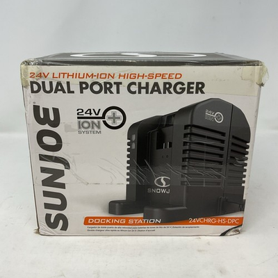 #ad #ad Sun Joe 24V Volt Dual Port Rapid Battery Charger Docking Station $49.99