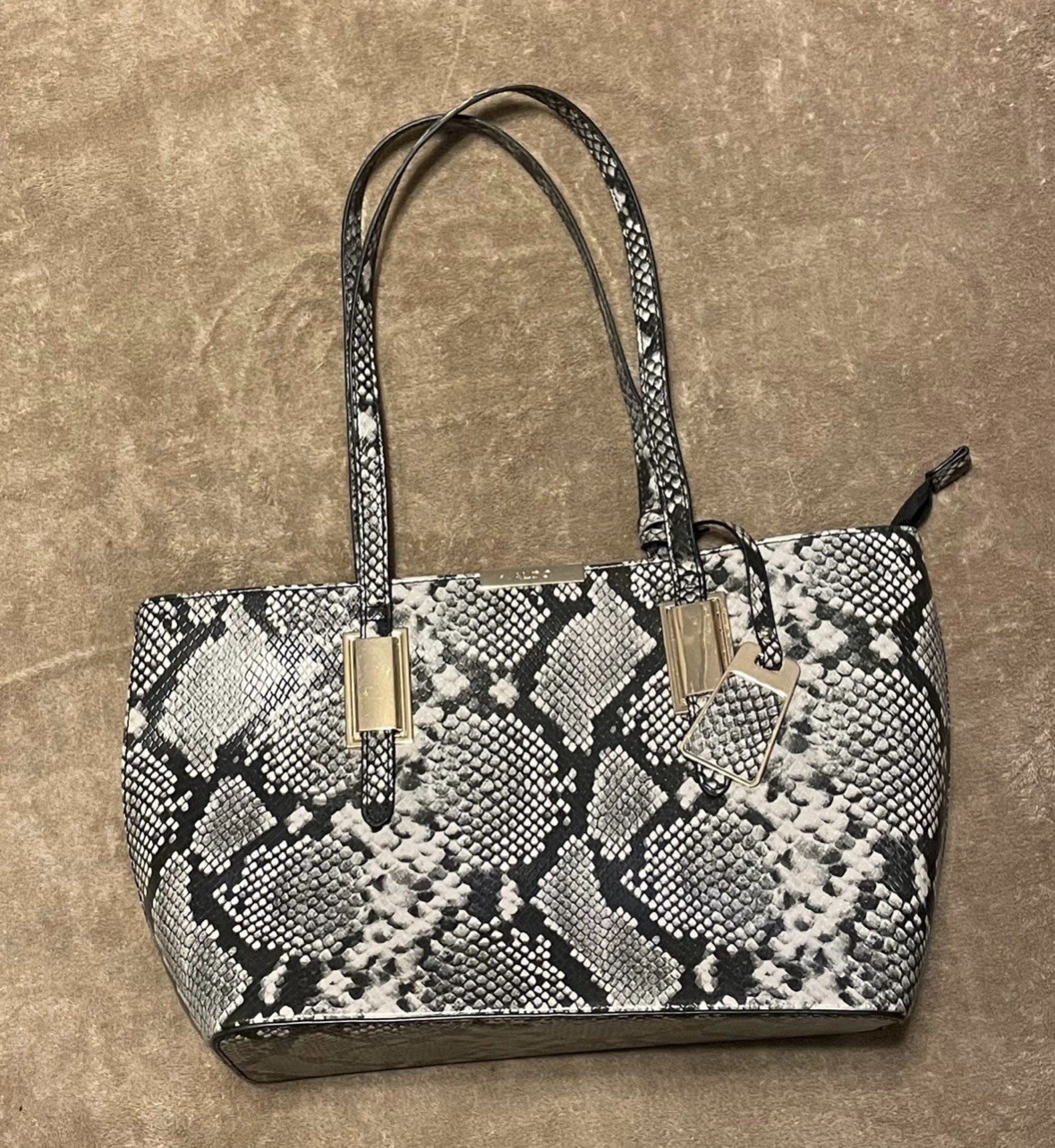 ALDO Python Leather Shoulder Bag - image 1