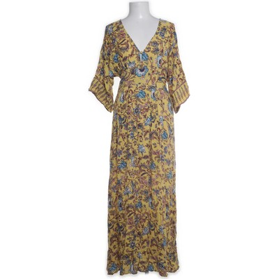 NLY Trend, Maxikleid, Größe: 38, Gelb, Polyester/Viskose, Paisley, Damen #oUN