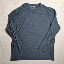 Bearbottom Shirt Mens XL Blue Tech Long Sleeve Tee Stretch Wicking Athleisure