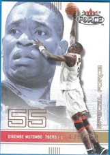 2001-02 FLEER FORCE SPECIAL FORCES DIKEMBE MUTOMBO /250 RARE GOLD