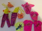 Barbie & The Rockers Doll Clothes Lot 1980s Vintage