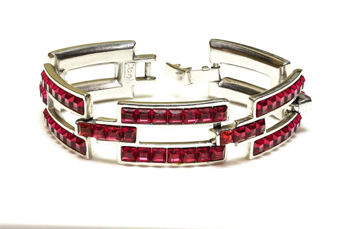 Saint Laurent Jewelry In Vintage Designer Costume Bracelets for