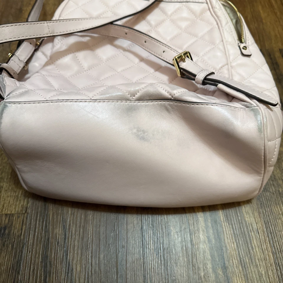 Mochila Michael Kors Rhea acolchada rosa polvoriento rubor mediana con bolsa antipolvo Foto 3 de 4