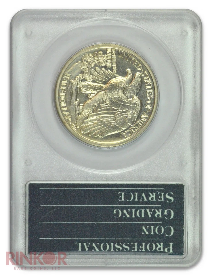1937 Walking Liberty Half Dollar PCGS PR 63 - Image 2 of 3