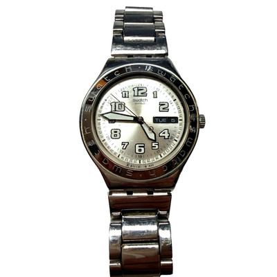 Vintage Swatch Silver Irony Model AG 1999 Mens Wrist Watch  (I93J)
