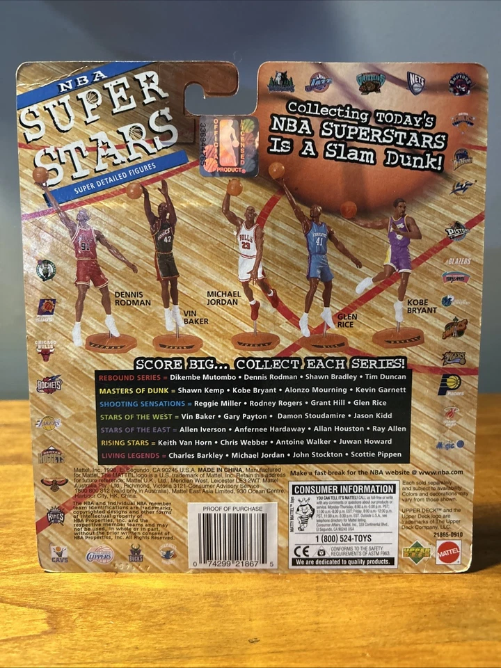 Figura Grant Hill NBA Court Collection Super Stars 98/99 Temporada Pistones Nuevo en Paquete Foto 3 de 4