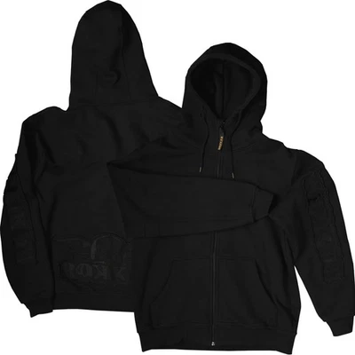 Hoody ROKKER Zip Noir Gr:3XL Sw Hoodie Zippé Sweat À Capuche - Photo 1/2