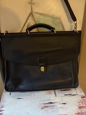 Vintage Coach 5266 Beekman Black Briefcase Ba...