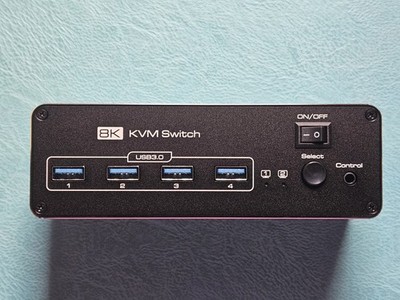 8K@60Hz 4K@120Hz HDMI Displayport KVM Switch 2 USB 3.0
