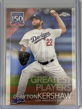 2019 Topps Chrome Update 150 Years of Professional Baseball Clayton Kershaw
