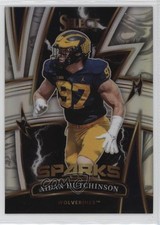 2022 Panini Select Draft Picks Sparks Silver Prizm Aidan Hutchinson #SPAH 0qn