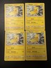 4x Pikachu Non-Holographic Common 66/236 Pokémon TCG Cosmic Eclipse NM/M