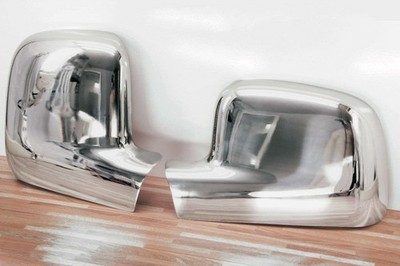 Edelstahl Chrom Spiegelkappen Set für VW T5 2003-2009 VW Caddy III 2003-2015 PKW