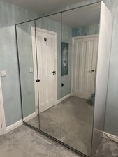 Ikea Pax Mirrored Wardrobe (Triple)
