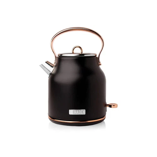 Haden Heritage Black & Copper  Kettle 1.7L Fast Boil