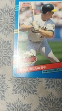 Donruss 1991 Mark McGwire #BC-9 Highlights Oakland Athletics MLB Baseball Card