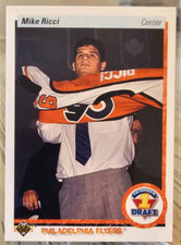 1990-91 Upper Deck Mike Ricci RC #355 Philadelphia Flyers
