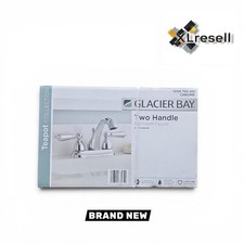 Home Glacier Bay Teapot 4 in. Centerset Double-Handle Bathroom Faucet Polished Chrome