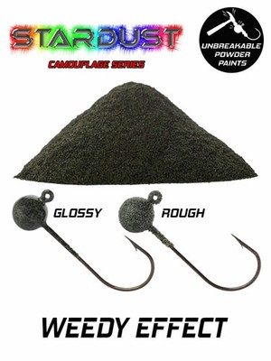Stardust Plastic Coating Powder for Fishing Weights Color: Weedy Effect