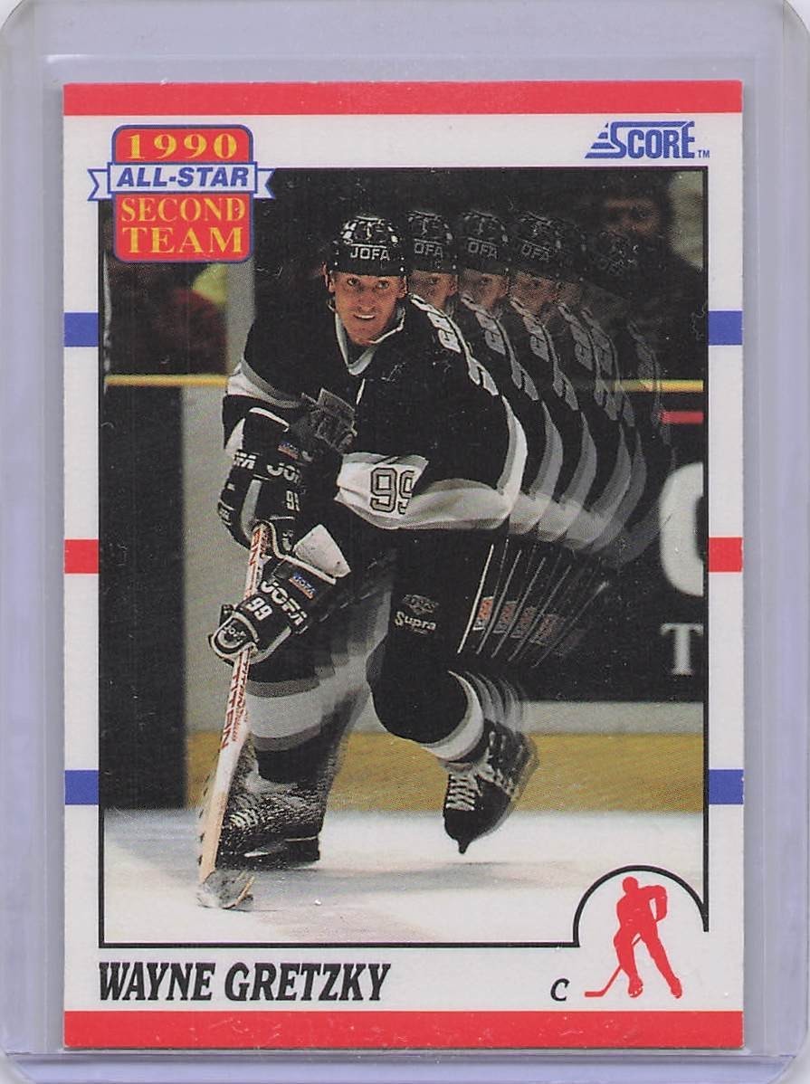 1990-91 Score - All-Star Second Team Wayne Gretzky #321 US Edition