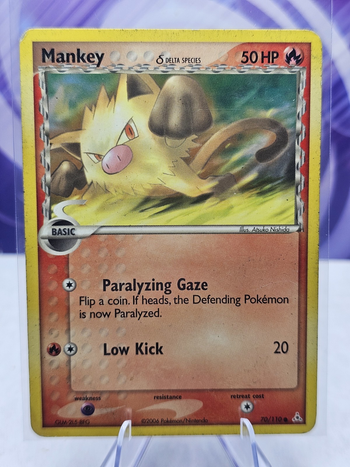 Pokemon TCG Mankey 70/110 Holon Phantoms 2006 HP