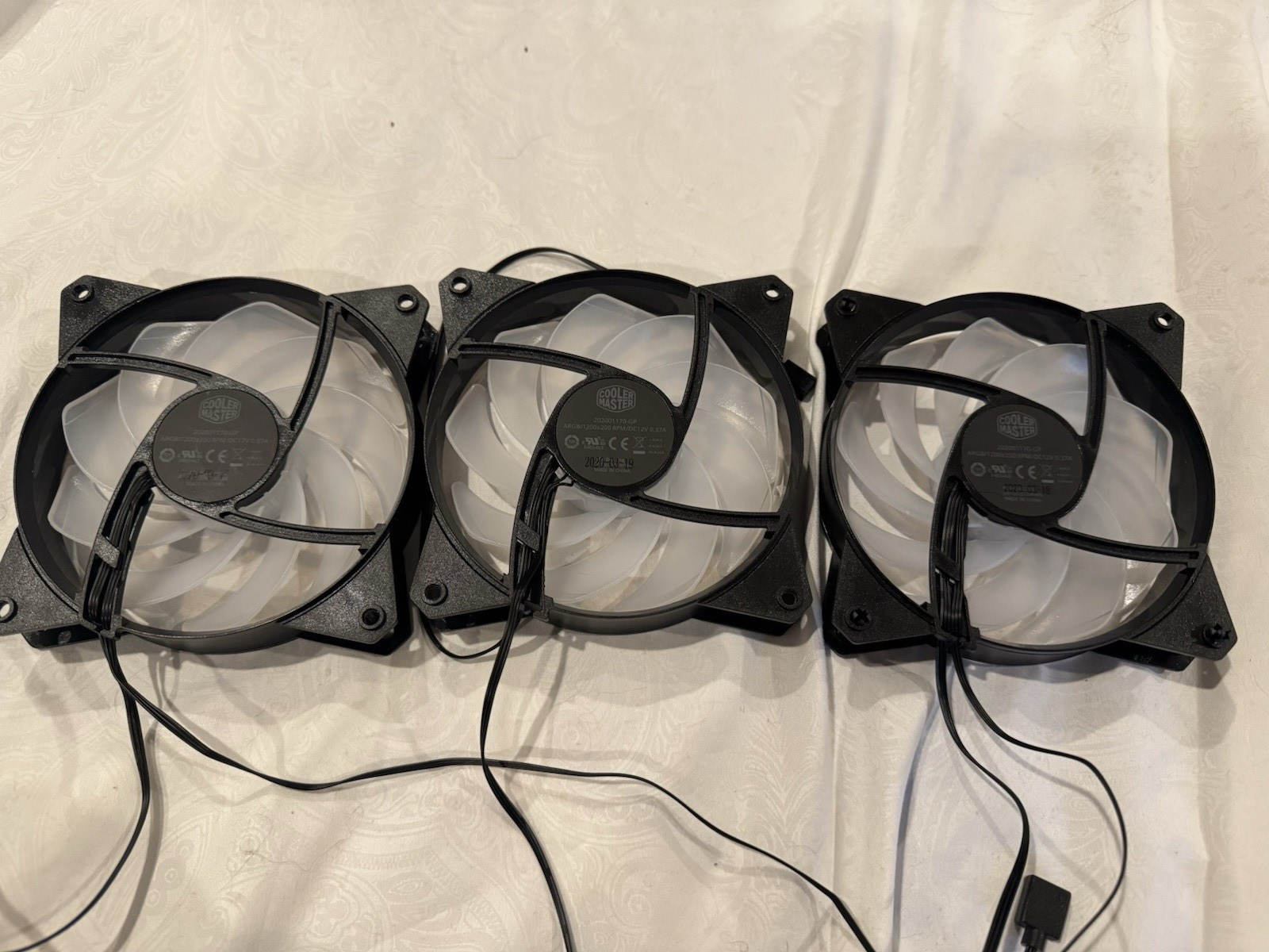 Master 202001170-gp Rgb 120mm Fans 3pin - Set Of 3