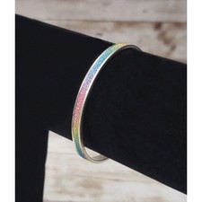 Child Size Girl's Bracelet - Multi Colored Rainbow Glitter