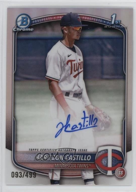 2025 Bowman Chrome Prospect Refractor 93/499 Haritzon Castillo #CPA-HC Auto 11s9