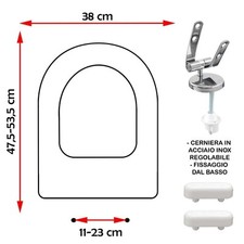 SEDILE COPRIWATER COMPATIBILE KERASAN SIRIO BIANCO