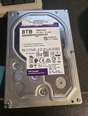 Western Digital WD81PURZ  Purple 8TB 5400 RPM 3.5'' Internal Hard Drive