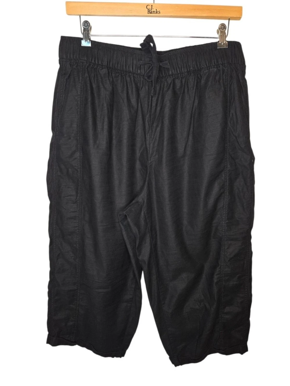 Lane Bryant NWOT Black Slub Cotton Cropped Capri Pants Size 18/20
Opens in a new window or tab