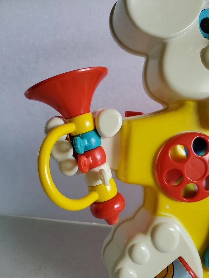 老式HTF蓝色盒子玩具婴儿小狗活动中心婴儿床噪音 — 第 2/4 张图片