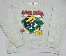 VTG 1998 Michigan Wolverines Rose Bowl Big Ten Champs Football Sweatshirt Sz XXL