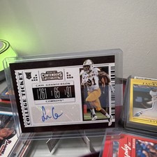 Panini 2019 Contenders College Ticket Carl Granderson #214 Autograph Cowboys