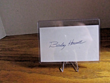 BAILEY HOWELL BOSTON CELTIC AUTOGRAPH INDEX CARD COA FROM A.A.H. AUTOGRAPHS