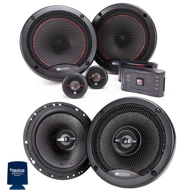 MB Quart PS1-216 6.5'' Speakers with 1-Pair of PK1-116 6.5'' Coaxial Speakers