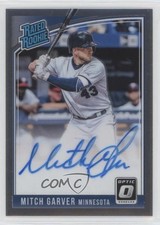 2018 Panini Donruss Optic Rated Rookie Signatures Mitch Garver #RRS-MG Auto s7f