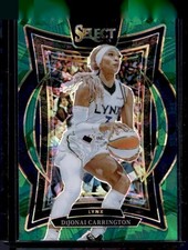 2025 Panini Select WNBA #68 DiJonai Carrington Green Ice Prizms