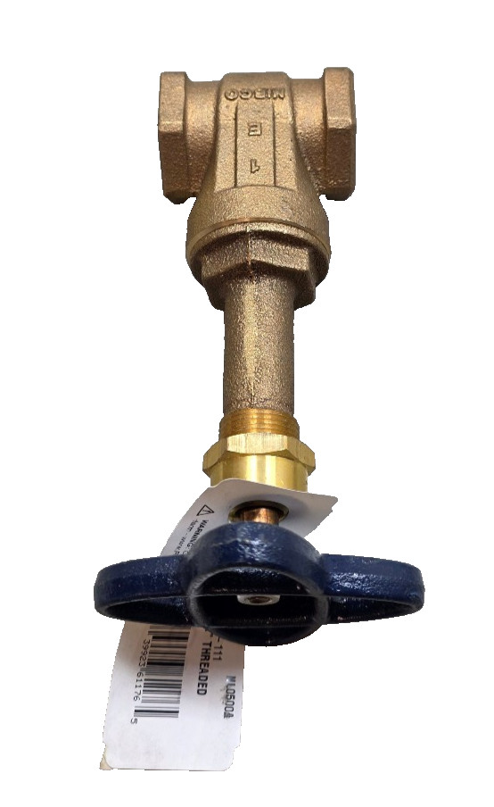 Nibco T-111 NL0500A 1" FNPT Brass Gate Valve, New!