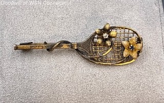 20K Non Standard Gold Tennis Racquet 4.04g