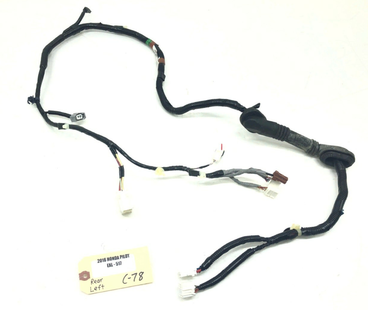 2016-2018 HONDA PILOT LEFT DRIVER REAR TAILGATE SUB WIRE HARNESS OEM.