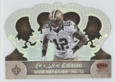 2012 Crown Royale Holo Silver 5/149 Marques Colston #97 3p8