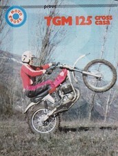 ADVERTISING TEST MOTO TGM 125 CROSS CASA 1975 MOTOITALIANE VINTAGE MX MOTOCROSS